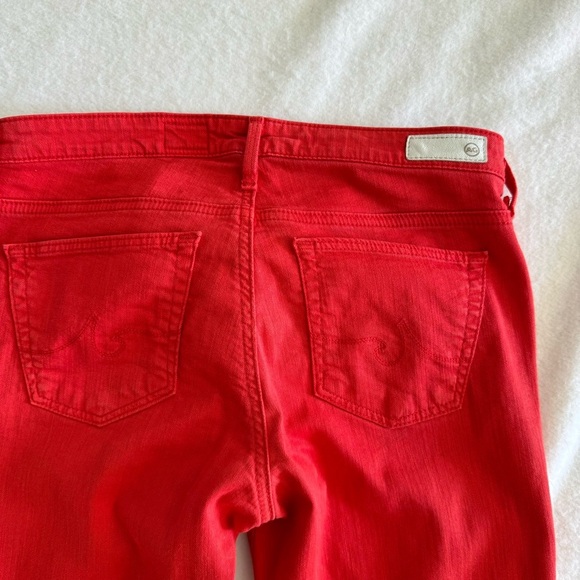 Adriano Goldschmied AG Red Slim Straight Ankle Jeans Size 28R - Picture 4 of 12
